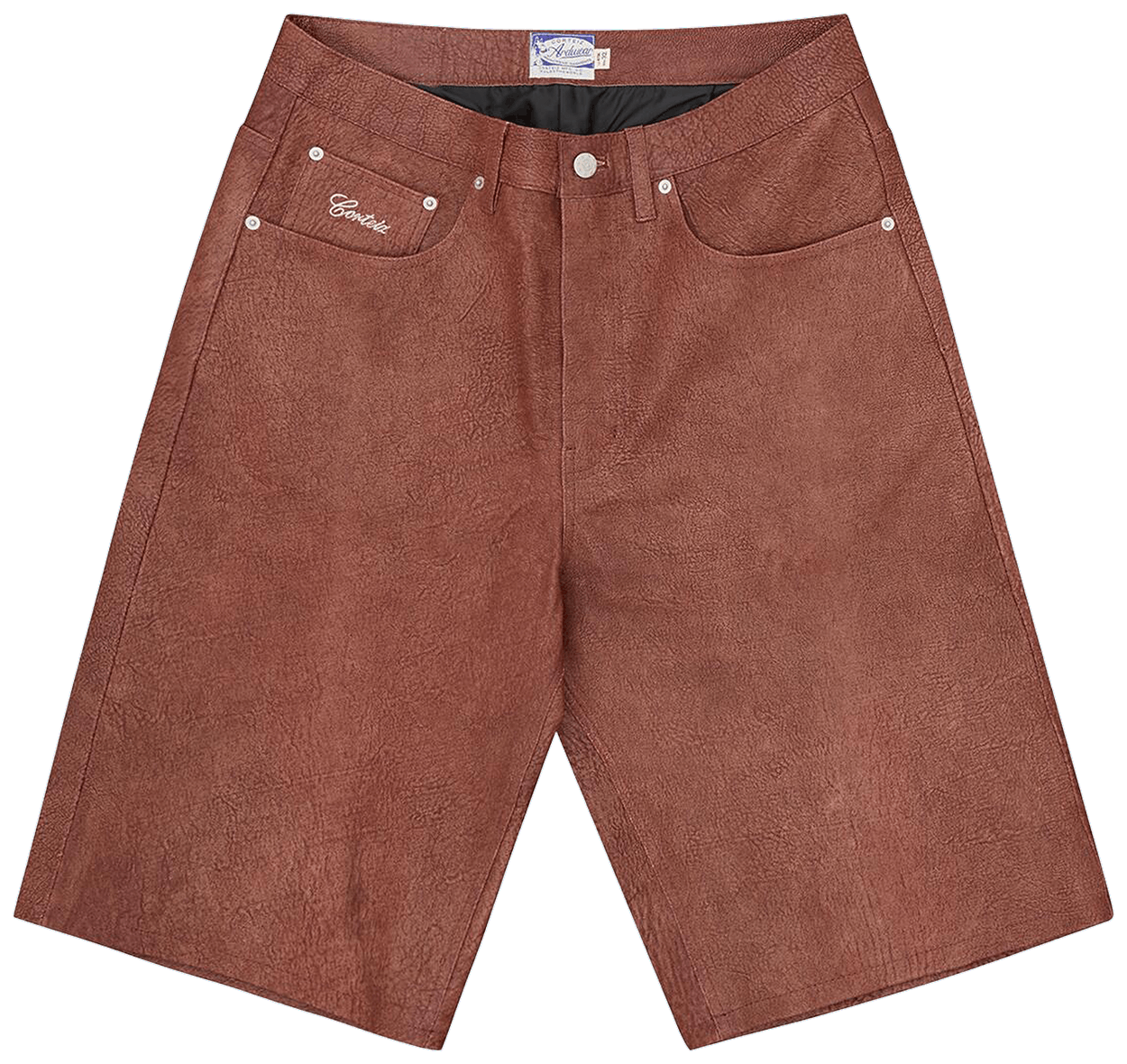 Corteiz Ardwear Leather Short Rust