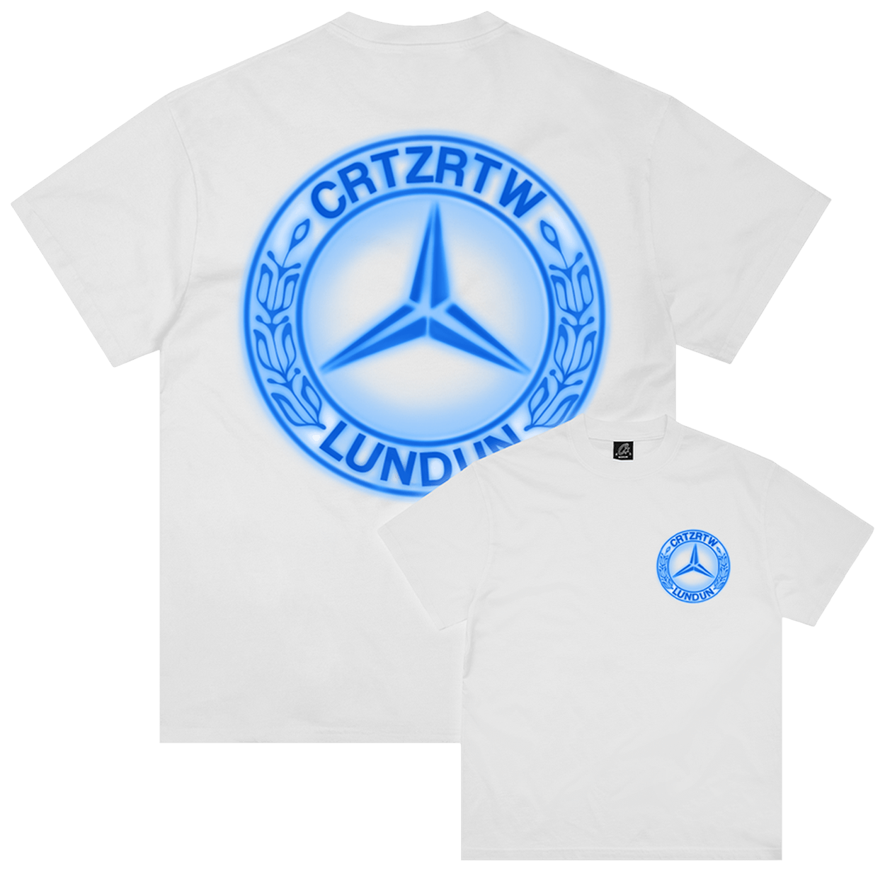 Corteiz Benz Tee New Blank White