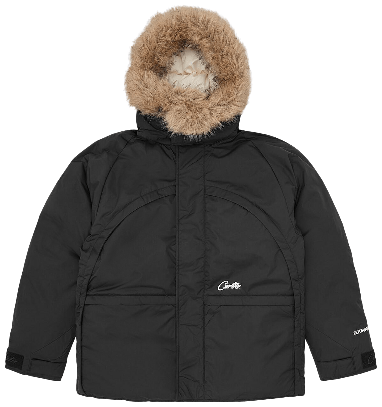 Corteiz Bolo B.I.G Fur Jacket Black
