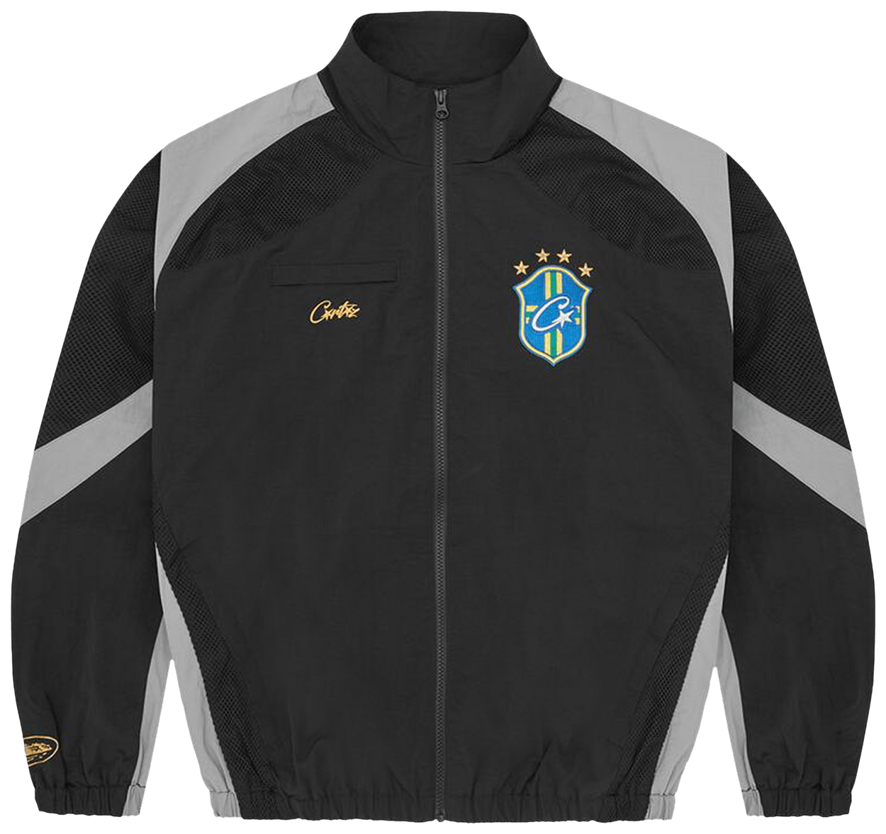 Corteiz Brasil Olympic Shuku Jacket Black/Grey