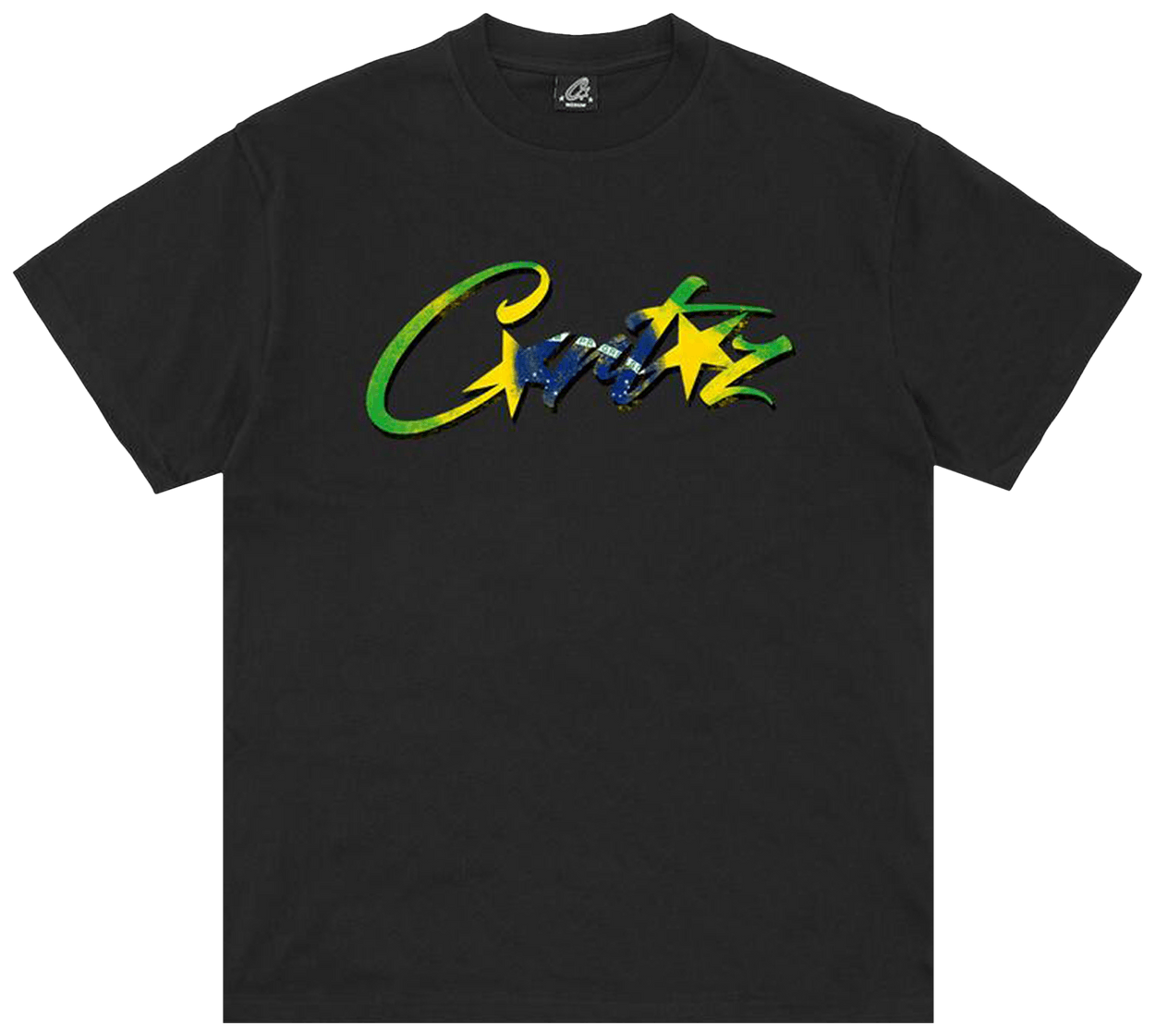 Corteiz Brasil Tee New Blank Black