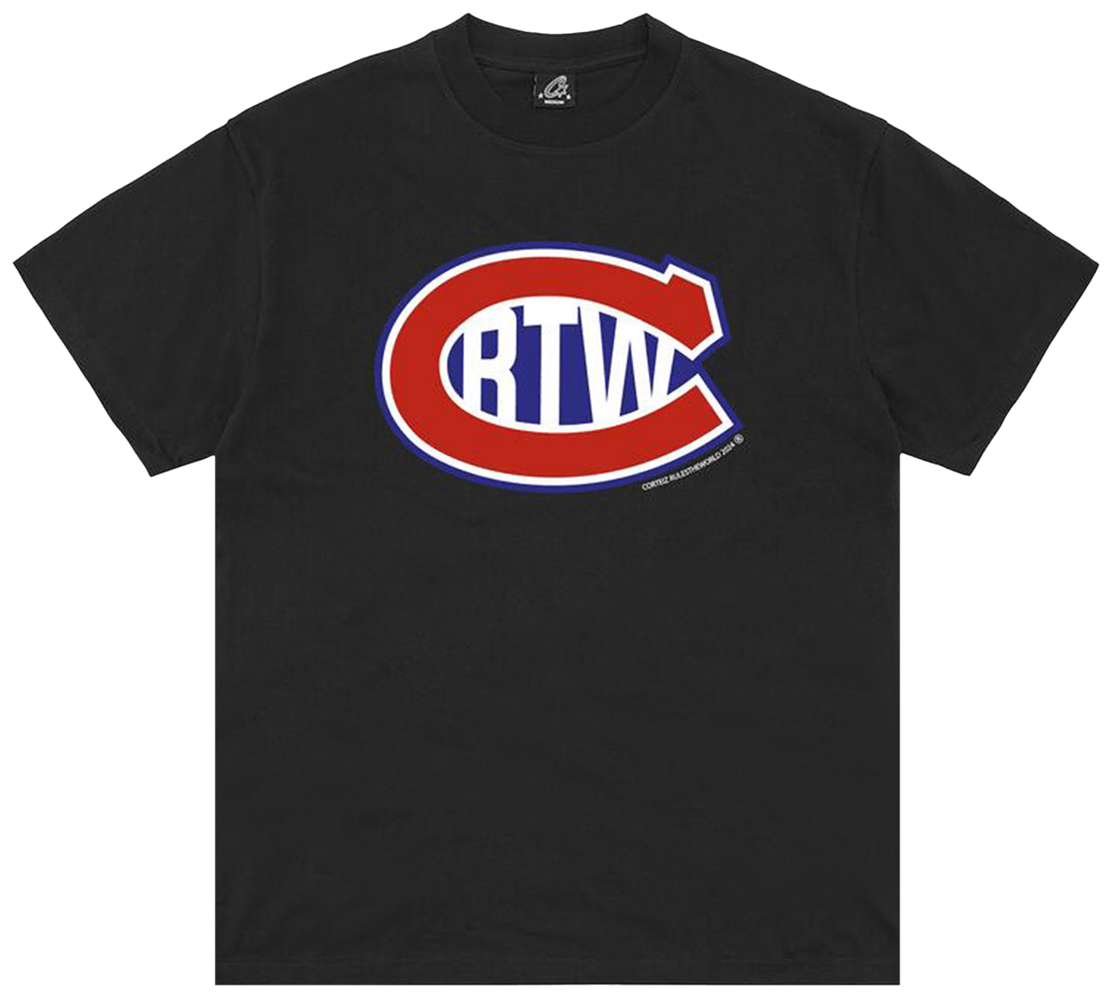 Corteiz C In RTW Tee New Blank Black