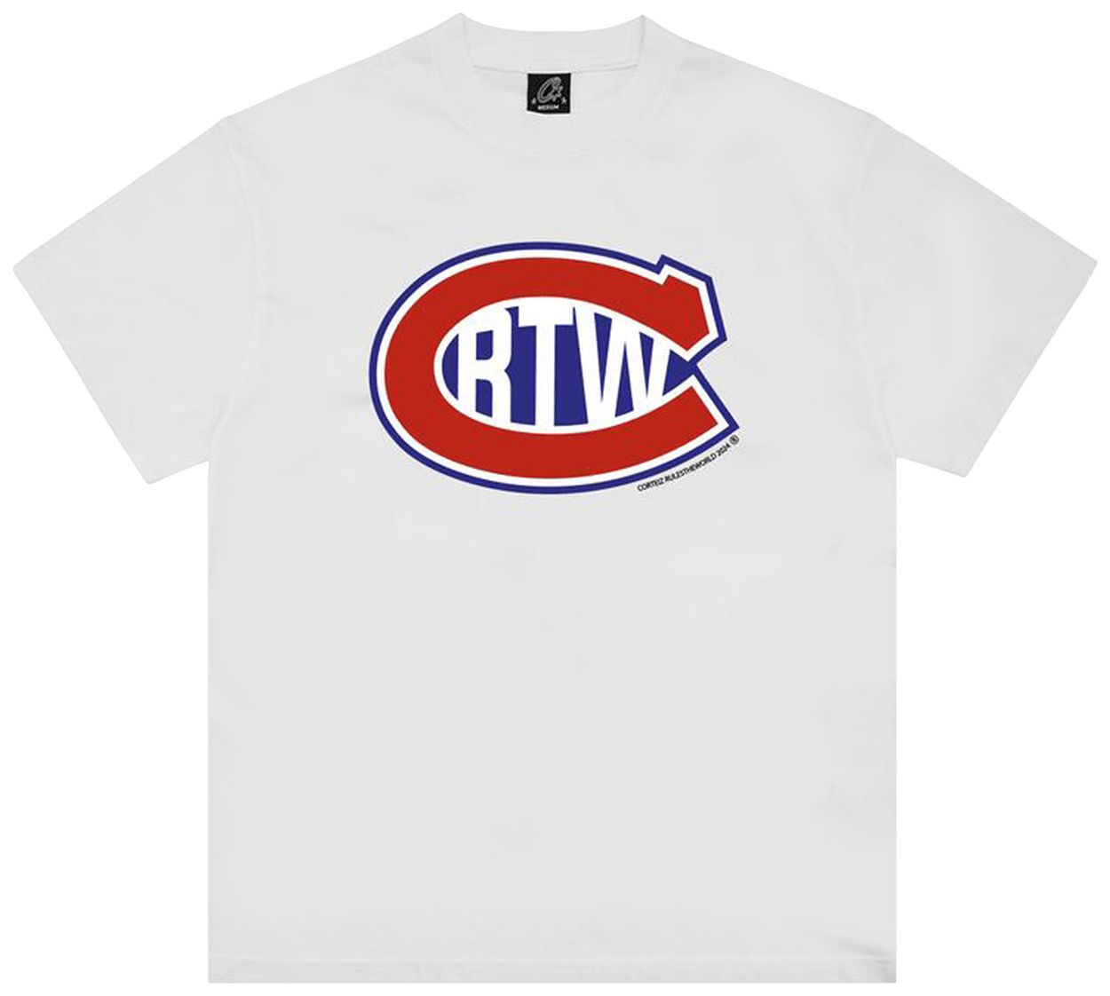 Corteiz C In RTW Tee New Blank White