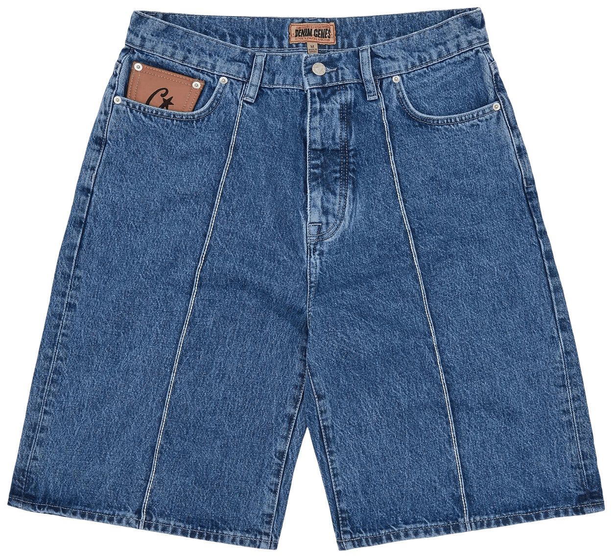 Corteiz C-Star Denim Jorts Faded Blue