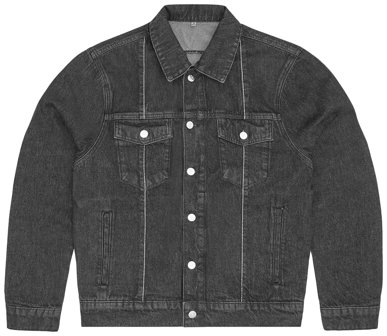Corteiz C-Star Stitch-Down Denim Jacket Black