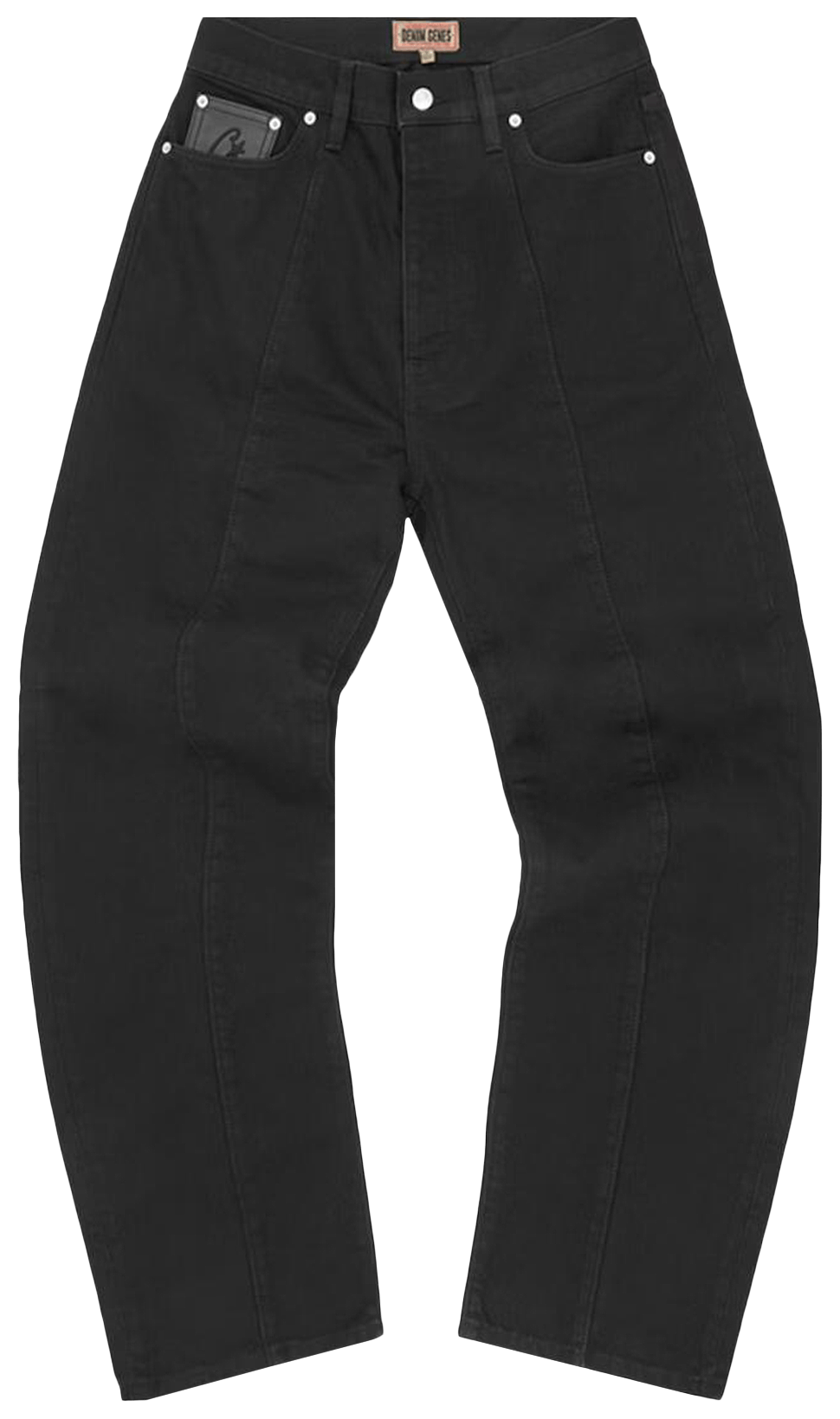 Corteiz C-Star Stitch-Down Jeans Triple Black