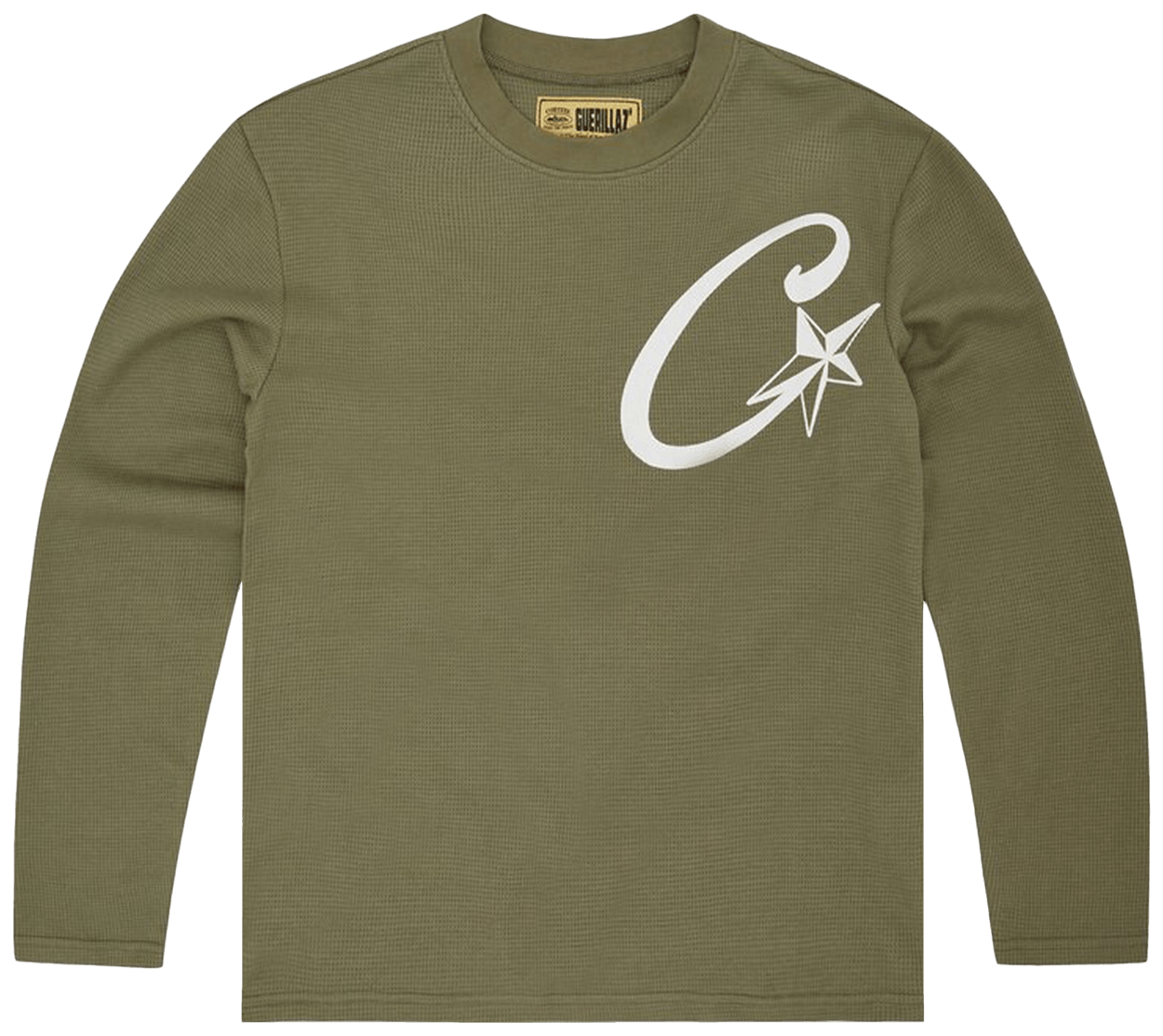 Corteiz C Starz Waffle Long-Sleeve Khaki