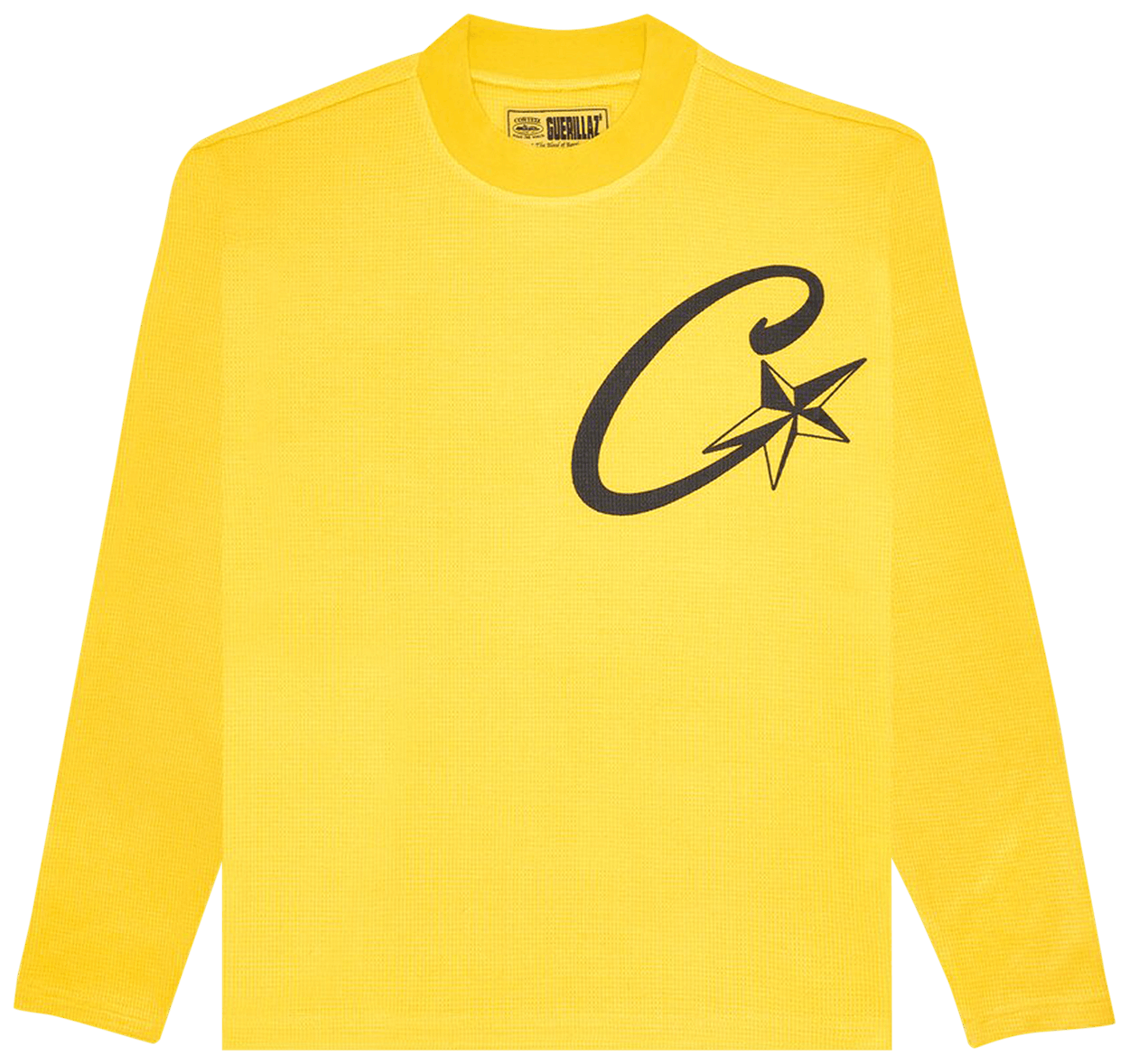 Corteiz C Starz Waffle Long-Sleeve Tee Yellow