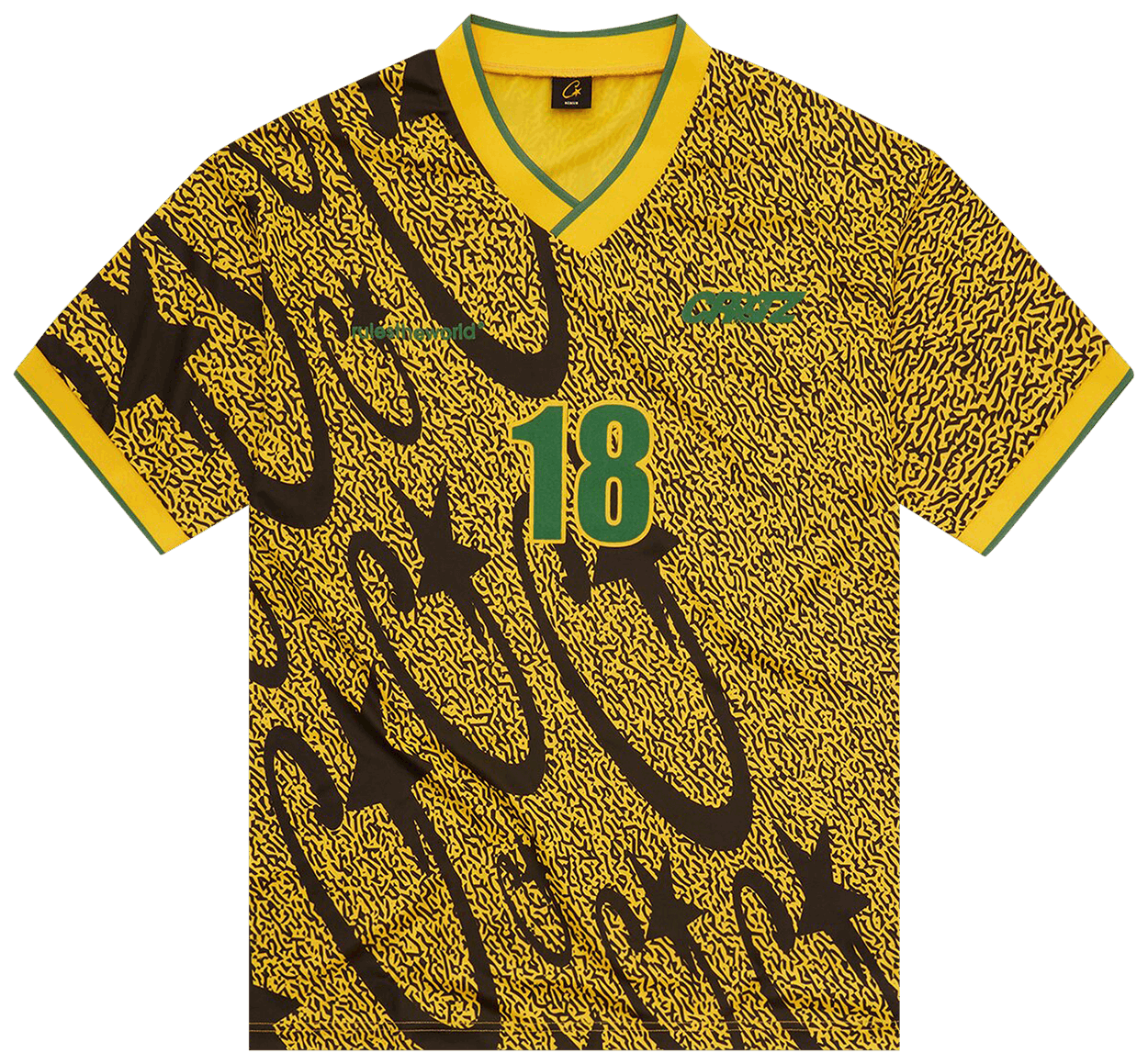 Corteiz Carni Stellations Football Jersey Yellow