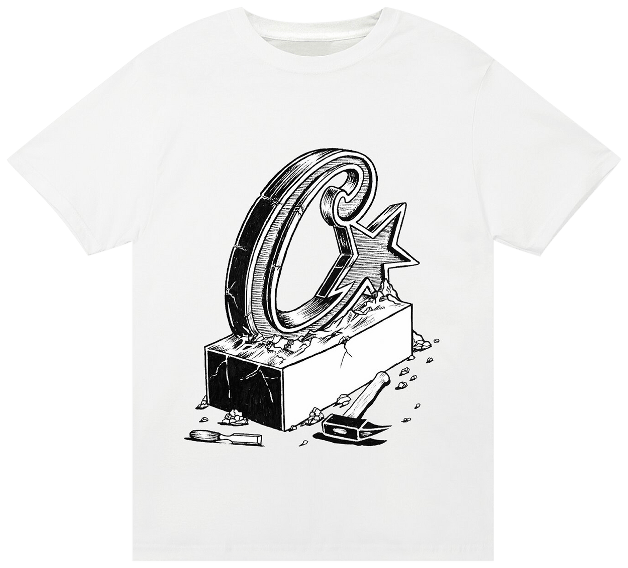 Corteiz Chisel Tee White