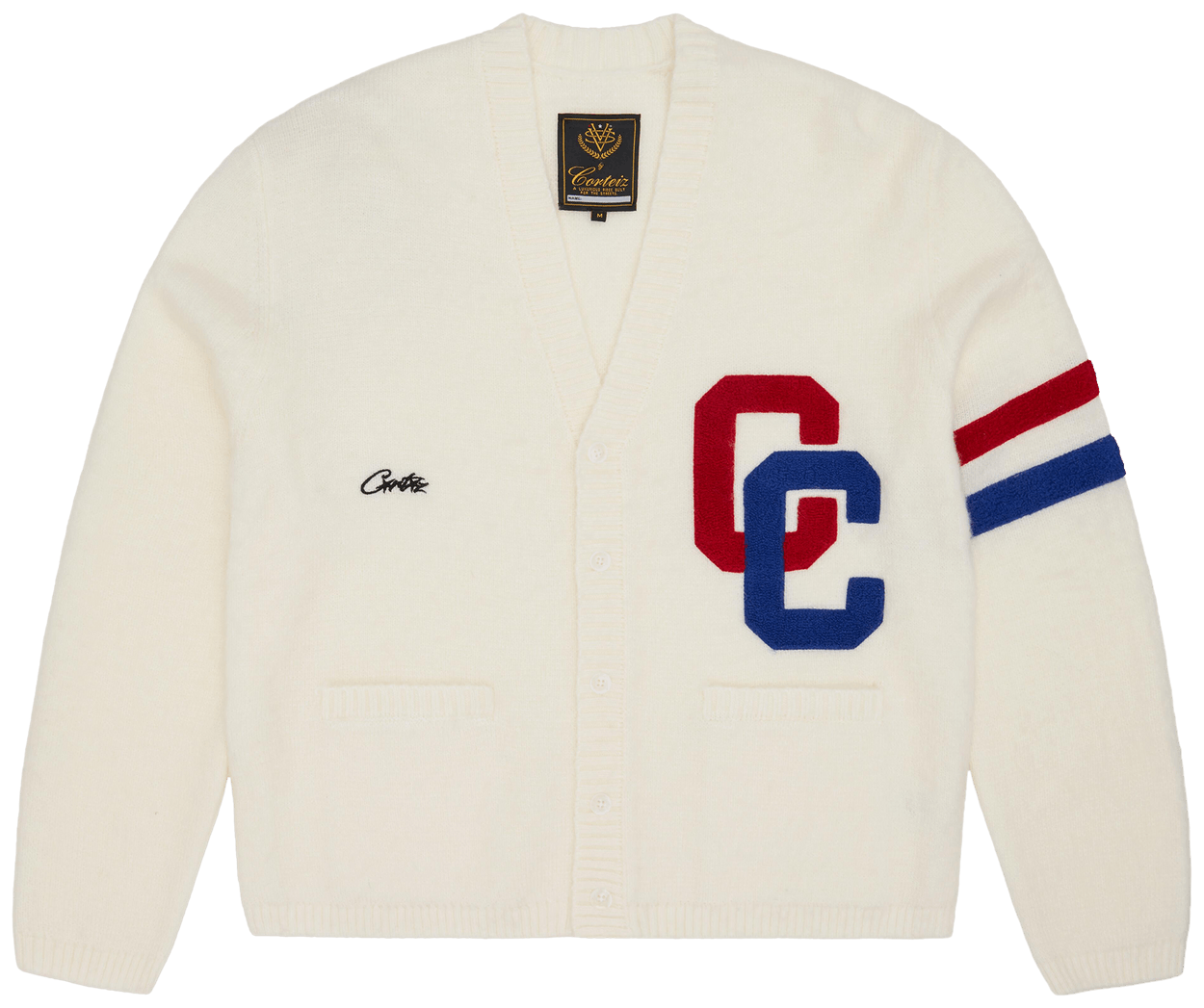 Corteiz College Cardigan Cream