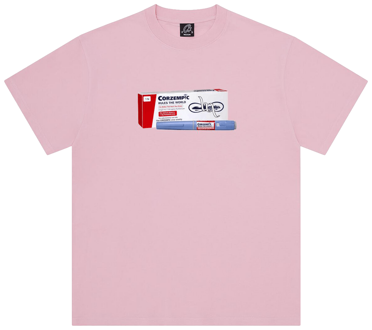 Corteiz Corzempic Tee Pink