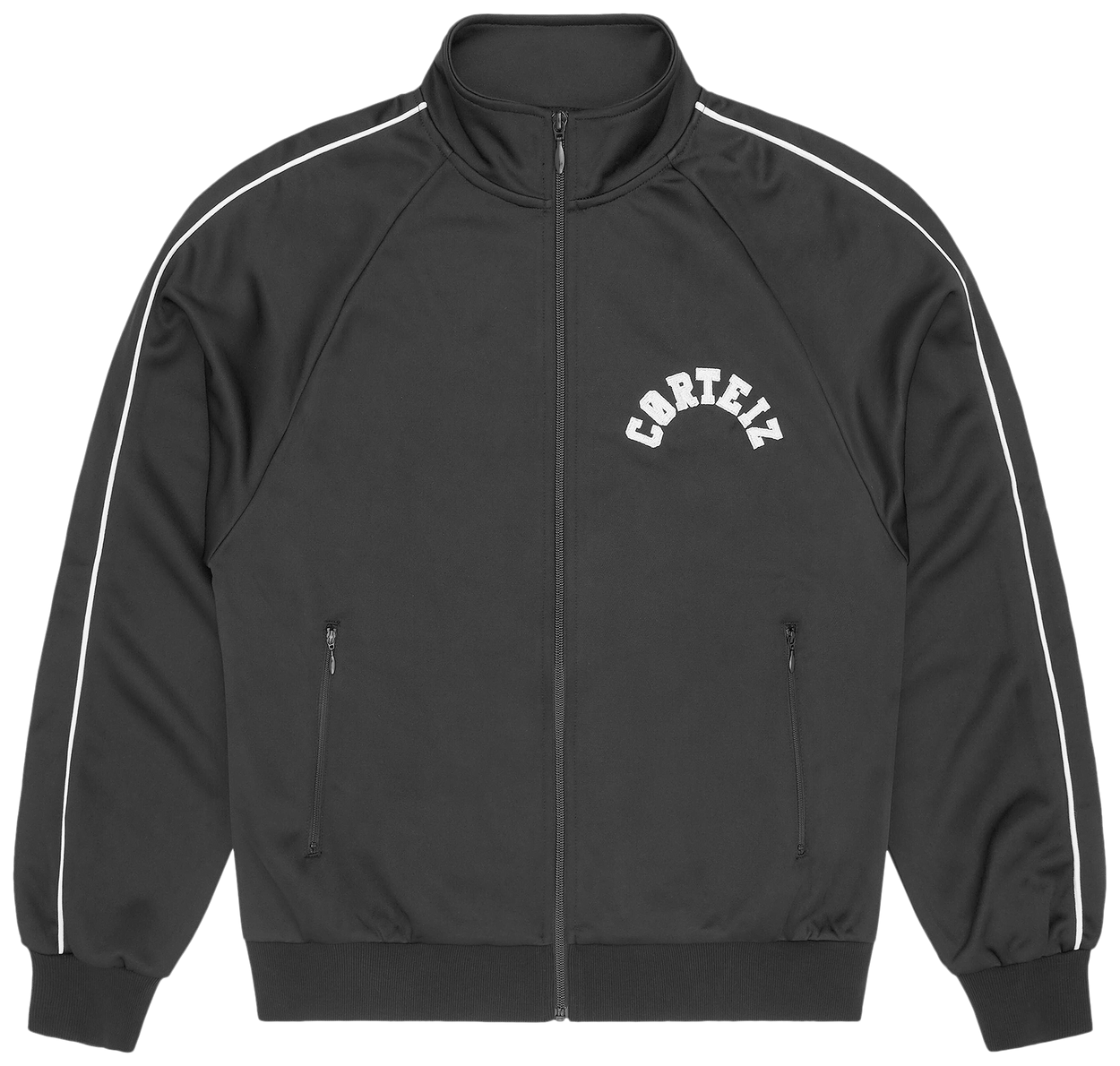 Corteiz Crest Arch Track Jacket Black