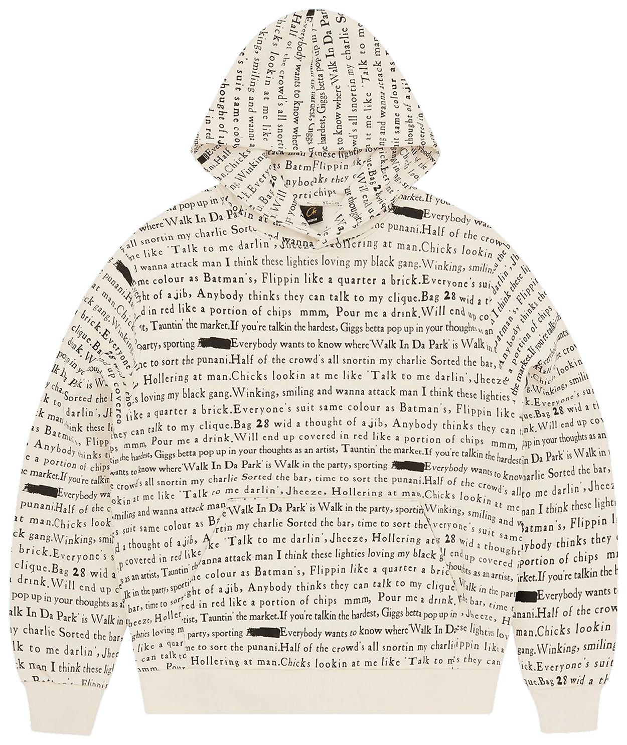 Corteiz CRTZ National Anthem Hoodie Natural