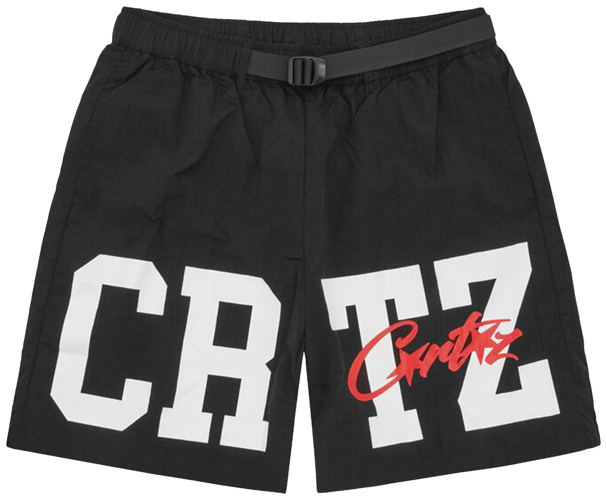 Corteiz CRTZ Nylon Shorts Black