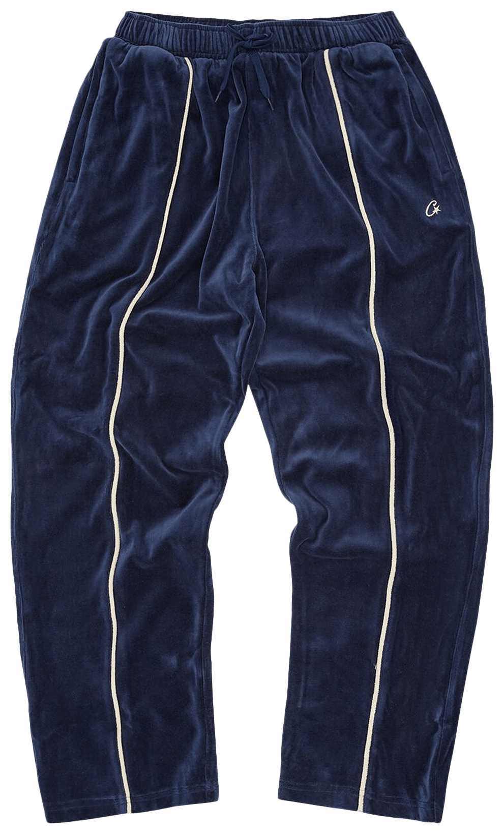 Corteiz CRTZ VVS Uptown Velour Track Pant Navy