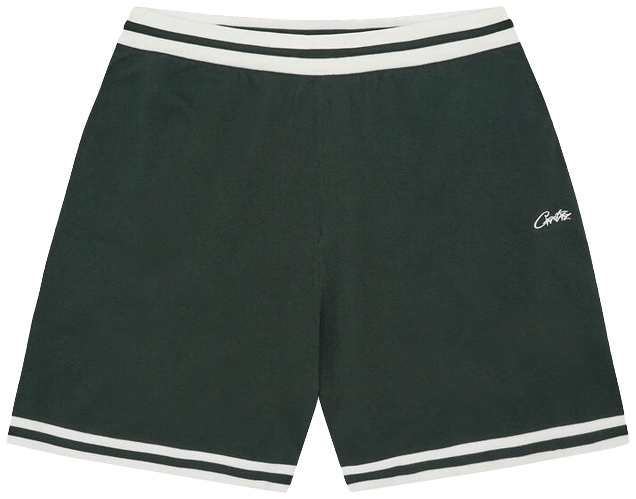Corteiz Deala Knit Shorts Forest Green