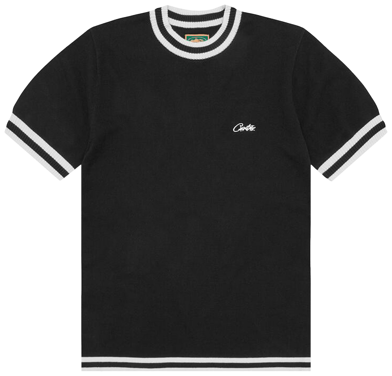 Corteiz Deala Knit Tee Black