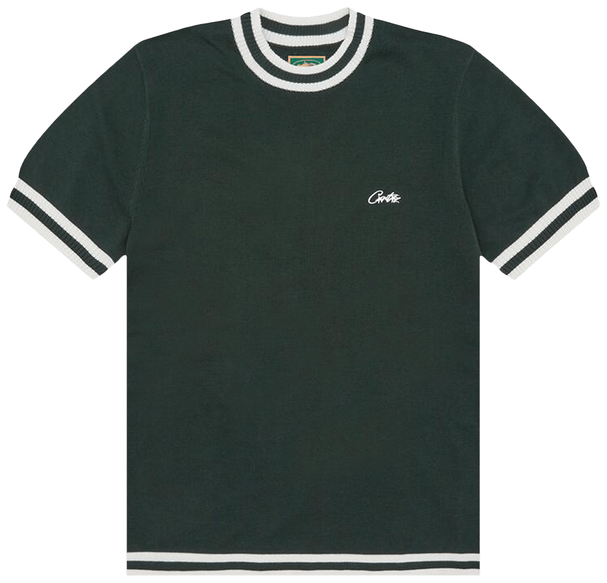 Corteiz Deala Knit Tee Forest Green