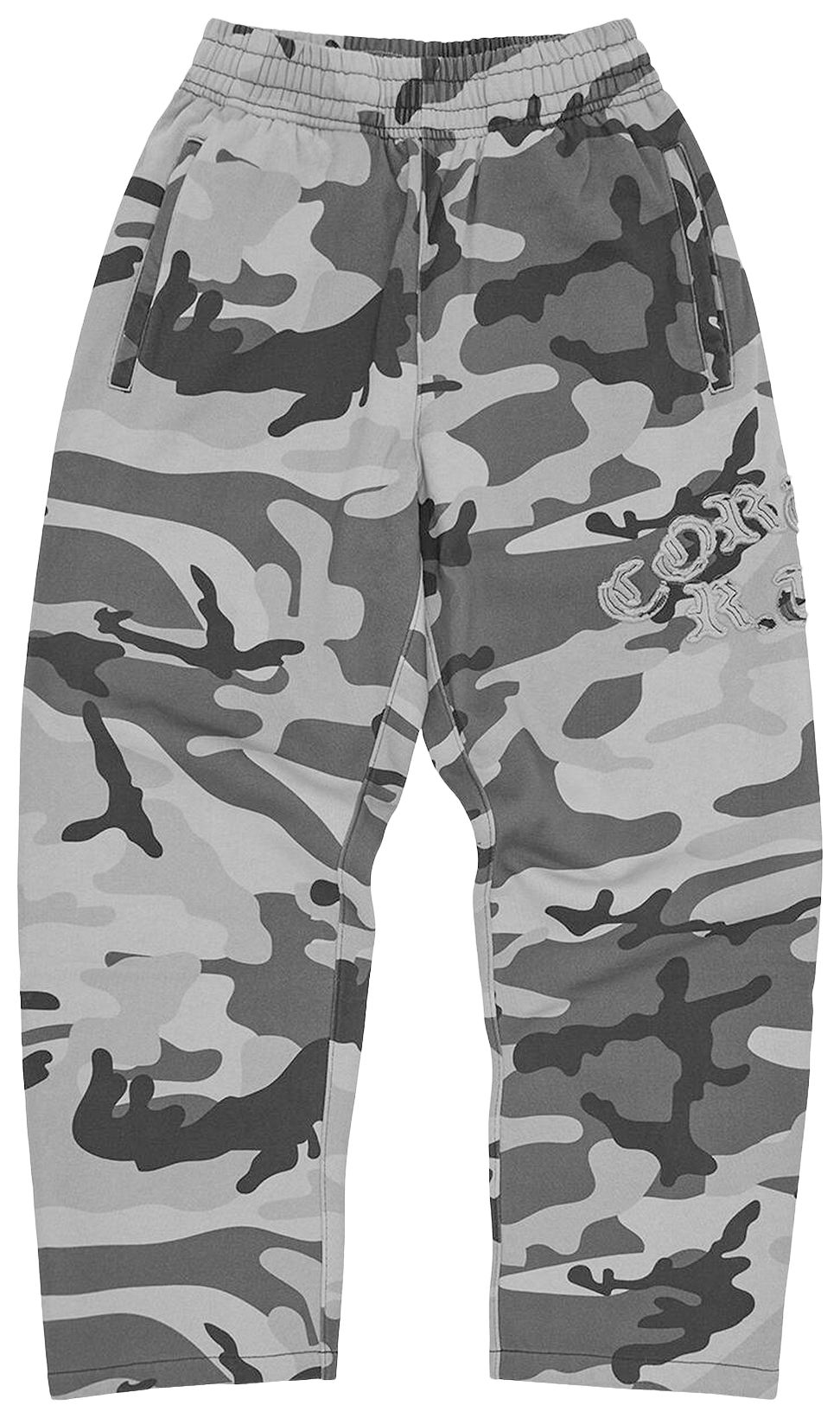 Corteiz Diplomatic Open Hem Sweatpant Washed Camo