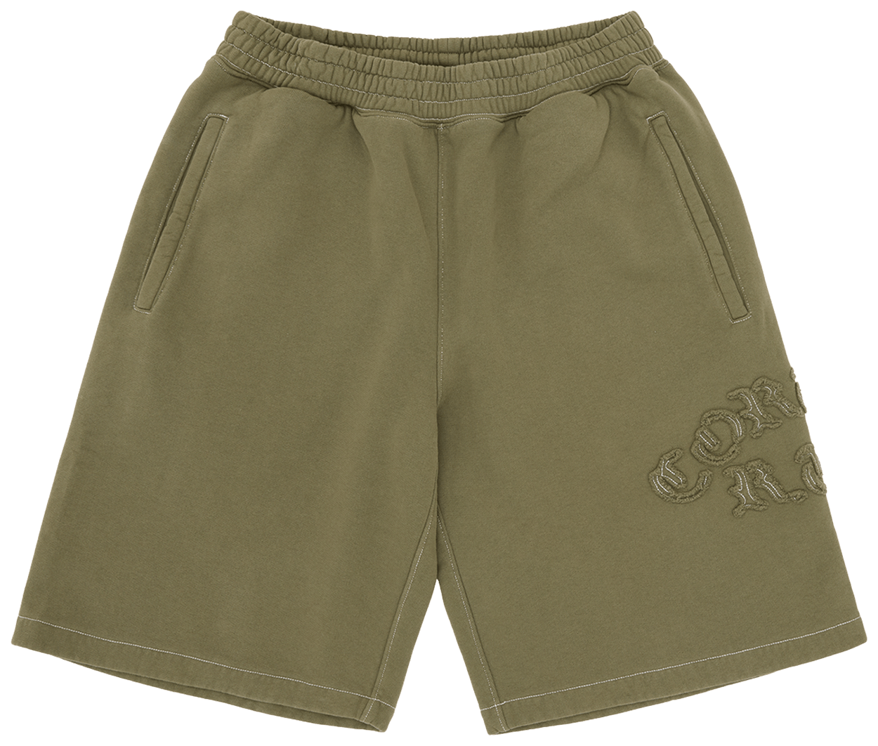 Corteiz Diplomatic Sweatshort Olive