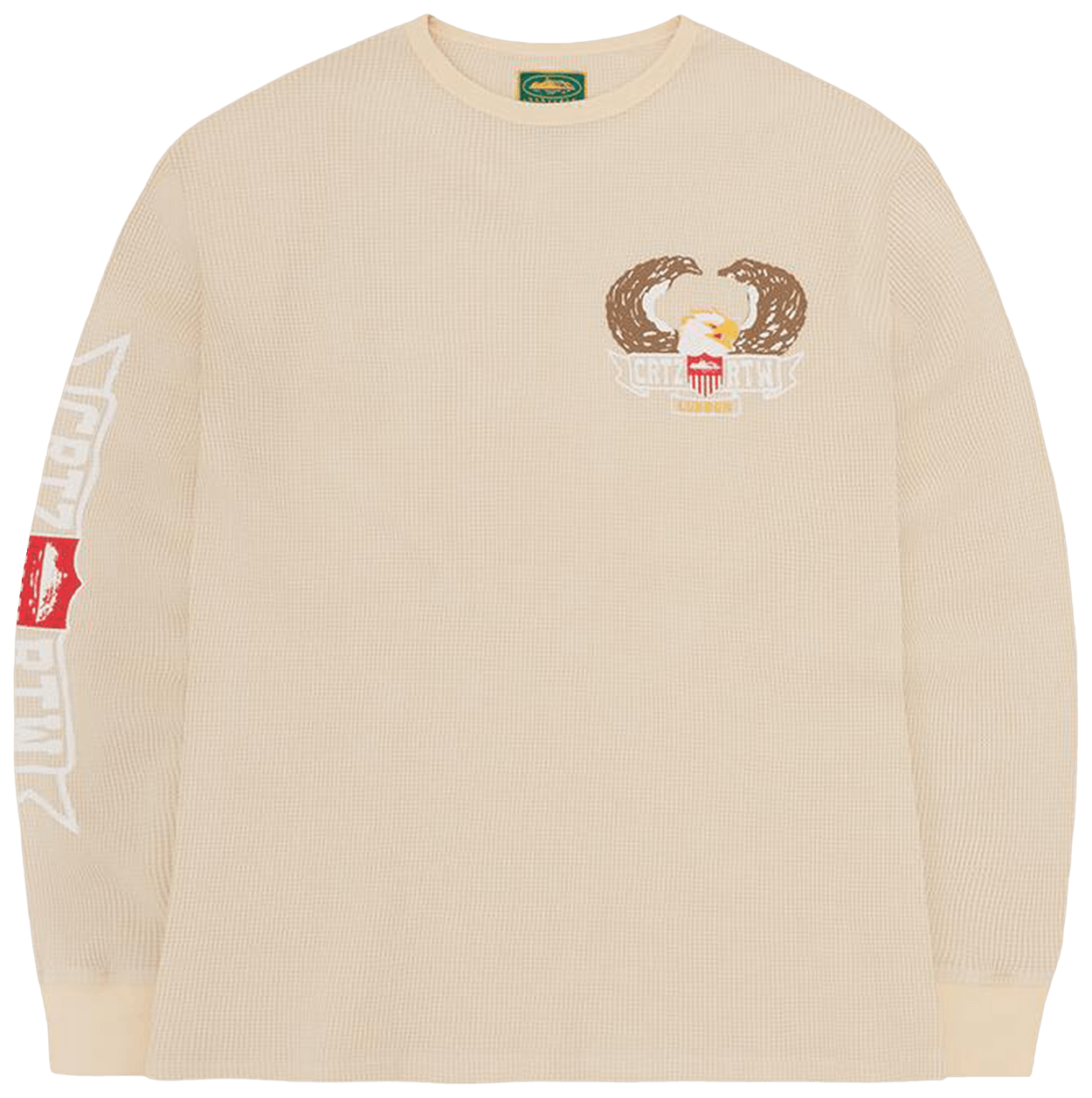 Corteiz Dipset Waffle Long-Sleeve Cream