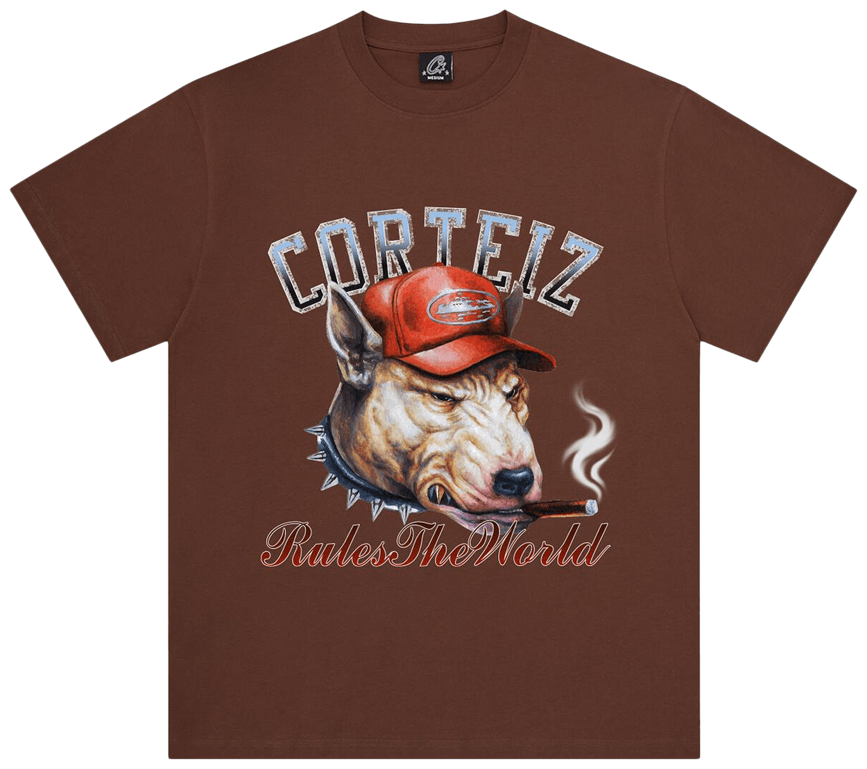 Corteiz DOG Pound Tee Brown