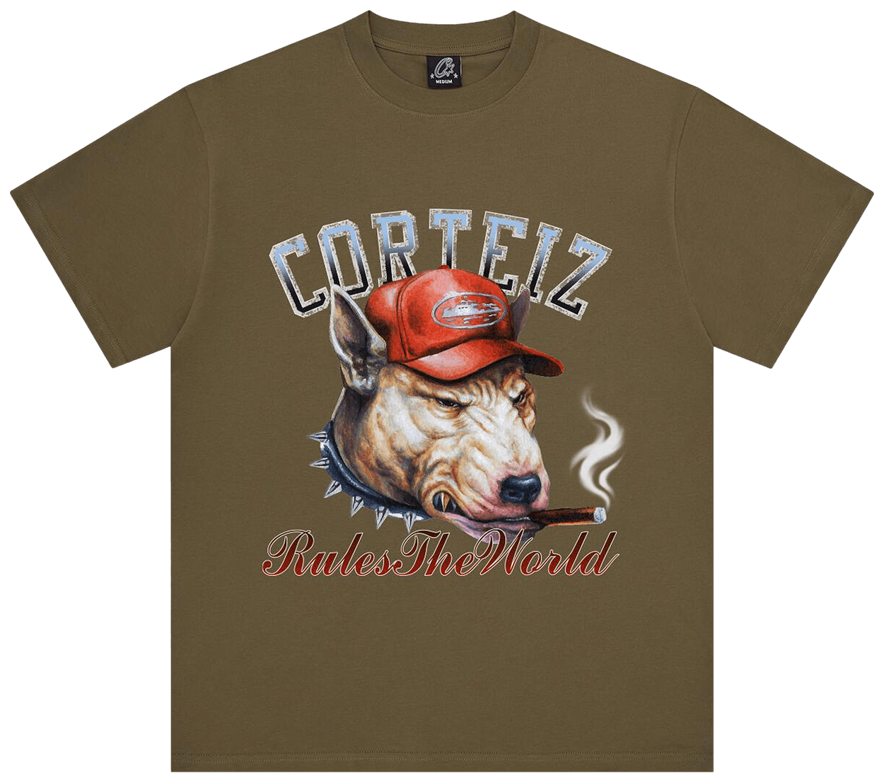 Corteiz Dog Pound Tee Khaki
