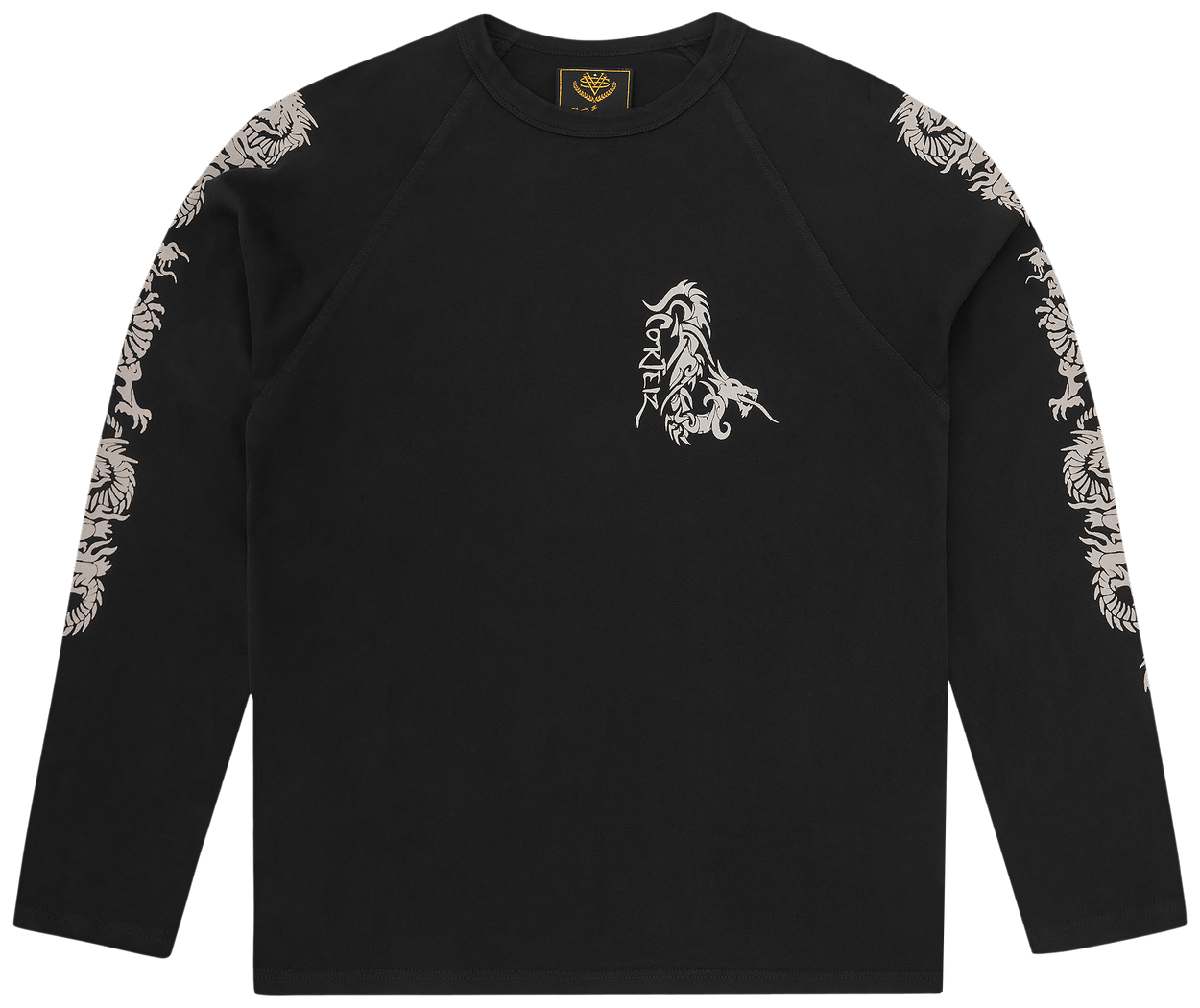 Corteiz Dragon Raglan Long-Sleeve Black