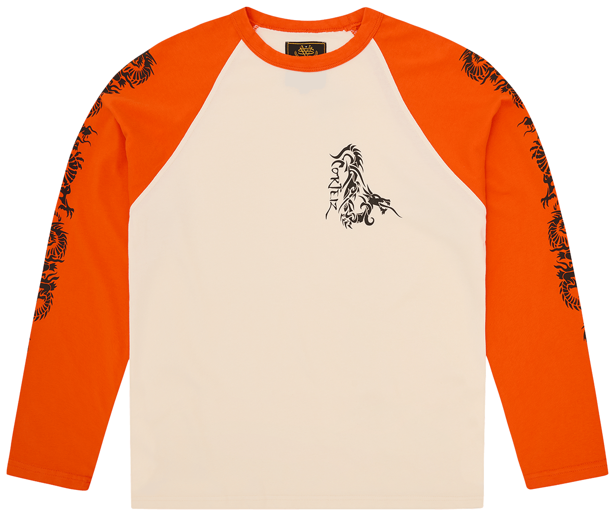 Corteiz Dragon Raglan Long-Sleeve Orange