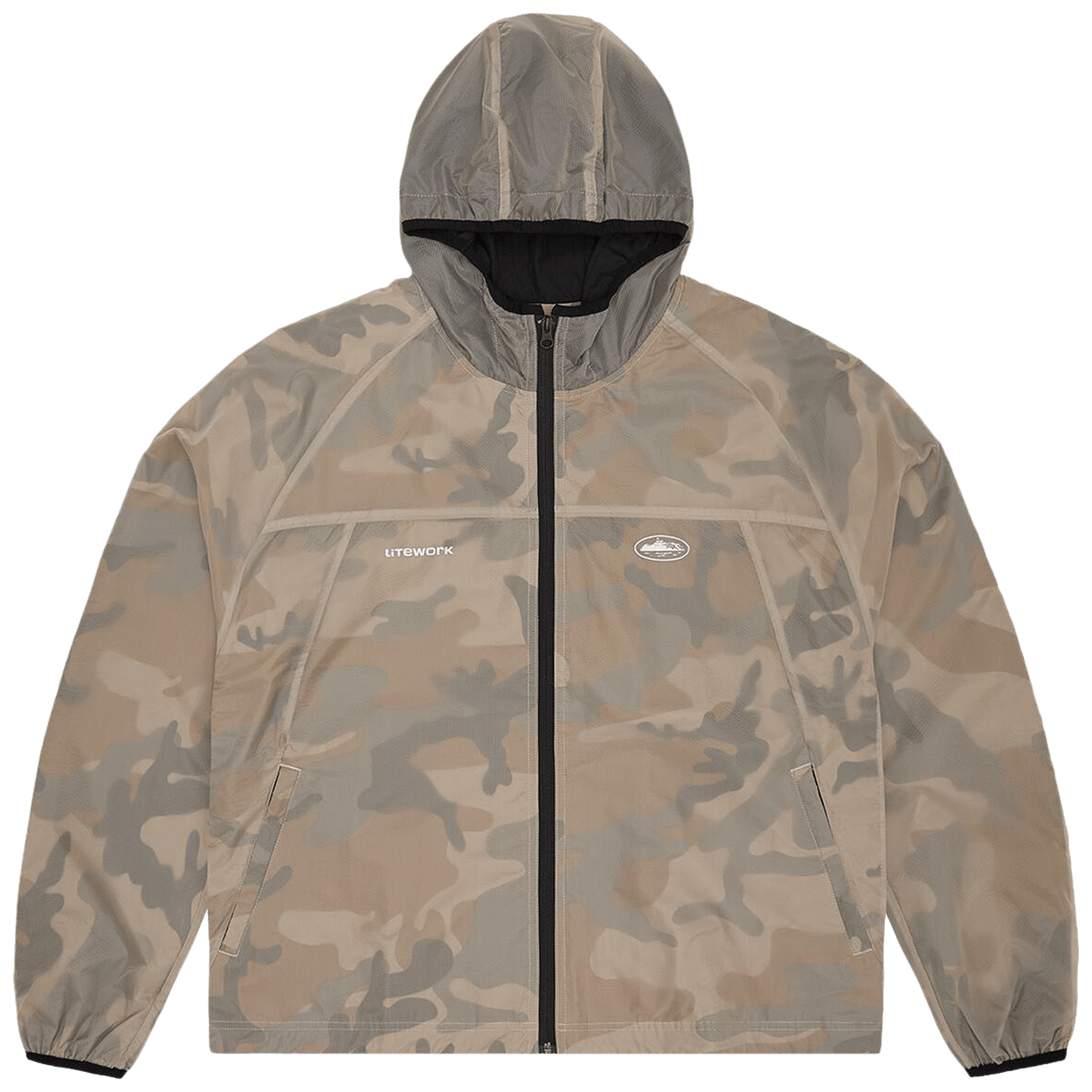 Corteiz Dual-Layer Litework Jacket Desert Camo