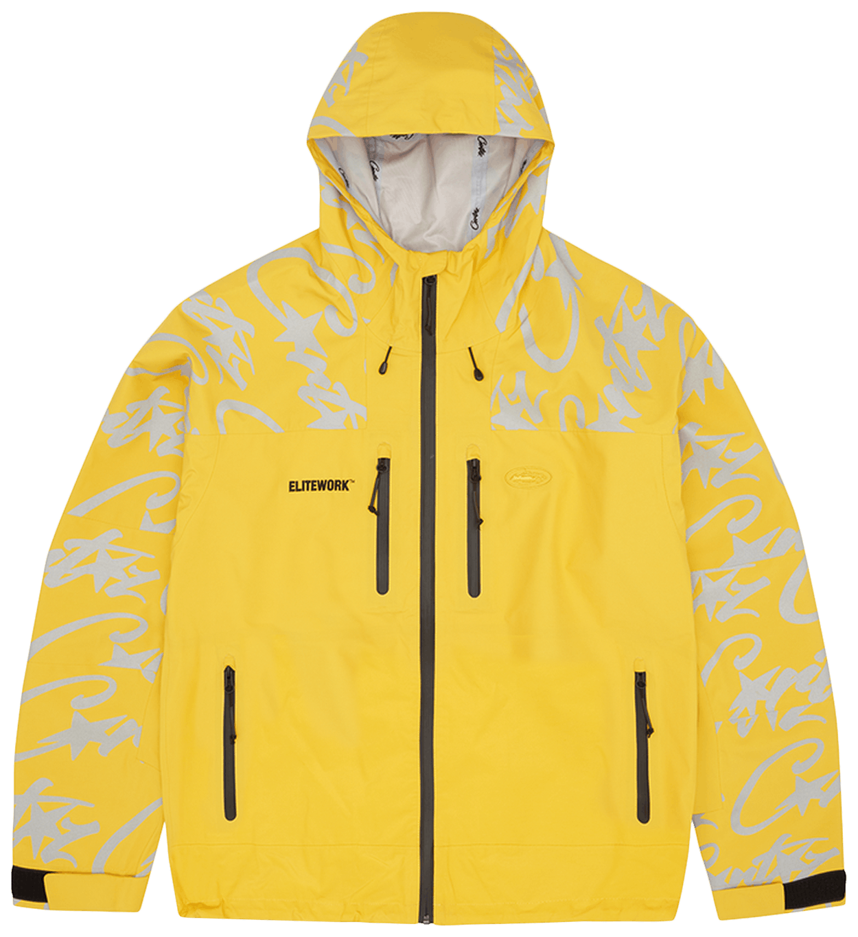 Corteiz Elitework Waterproof Shell Jacket Yella