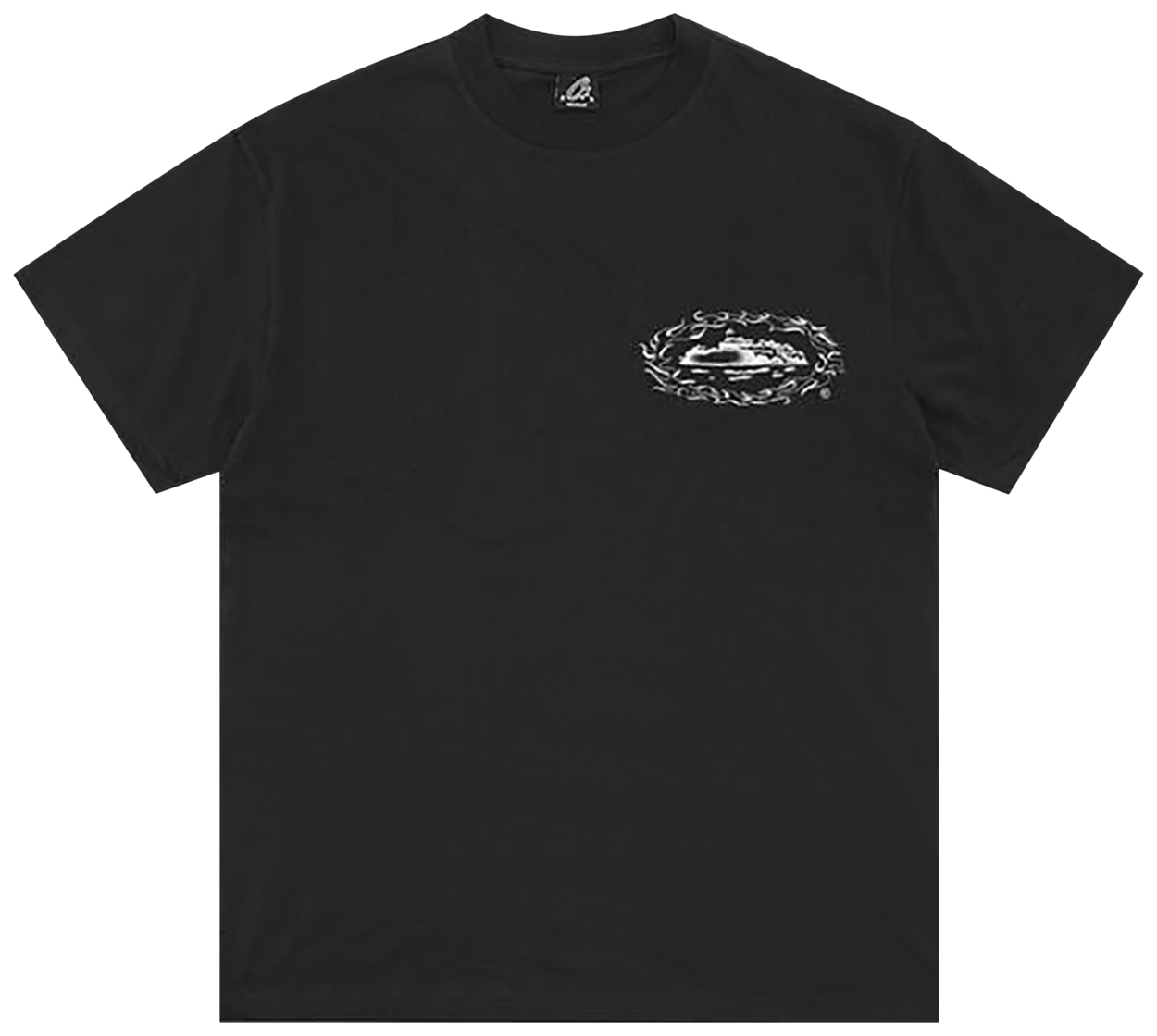 Corteiz Firey Alcatraz Tee New Blank Black