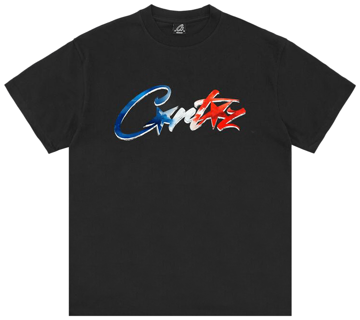 Corteiz Francais Allstarz Tee New Blank Black