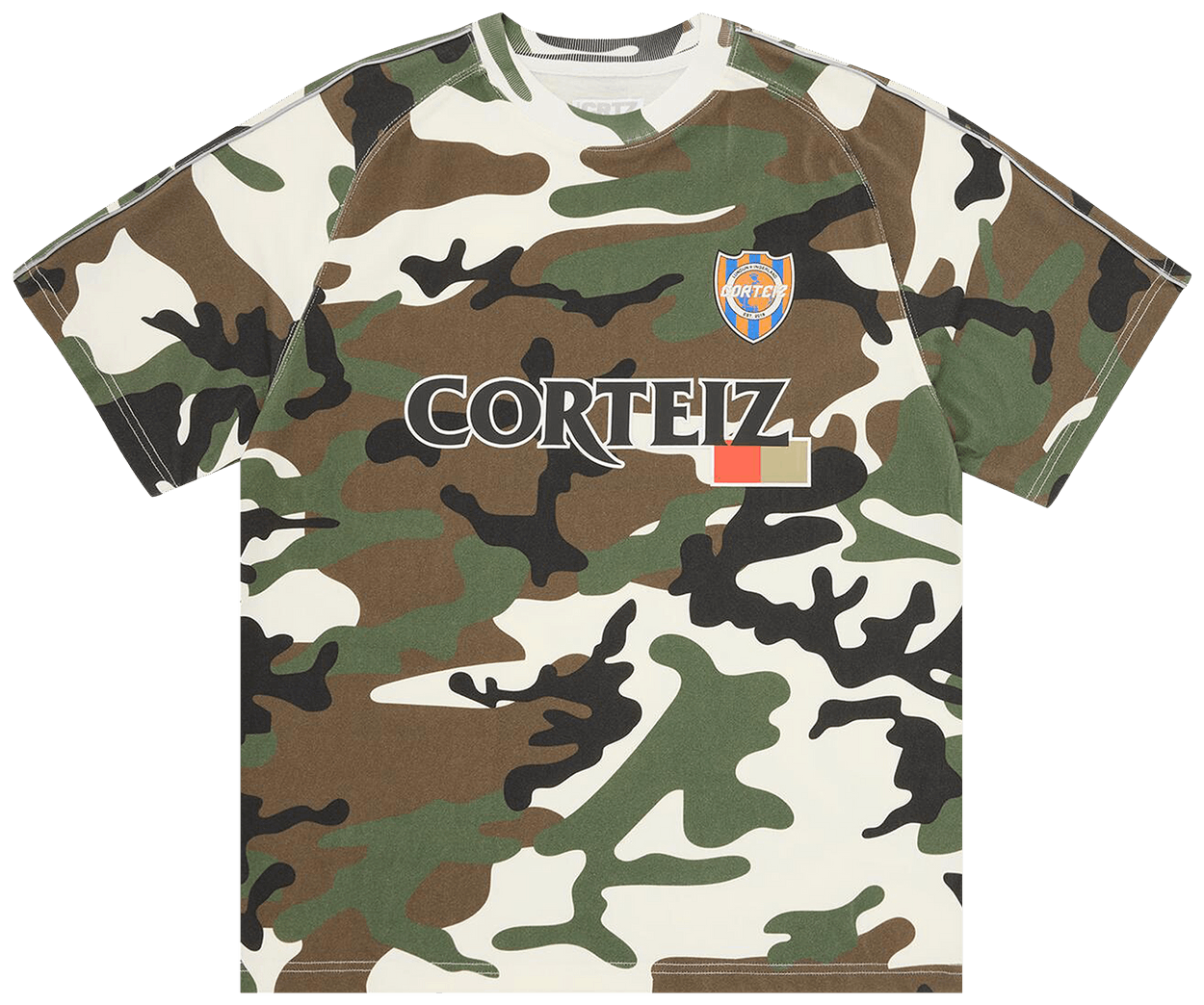 Corteiz Giapponese Cotton Jersey Woodland Camo