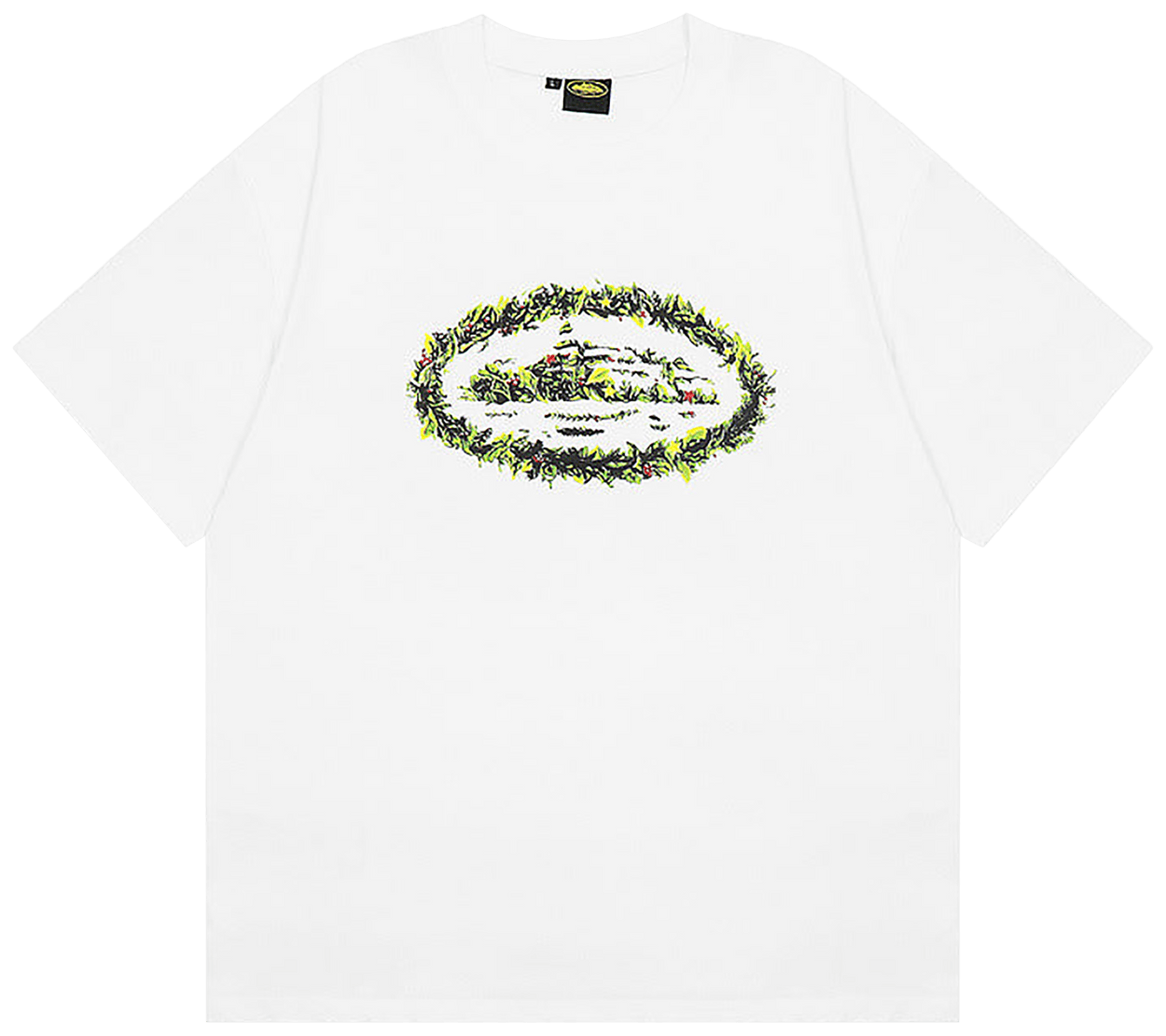 Corteiz Grass Round Tee White