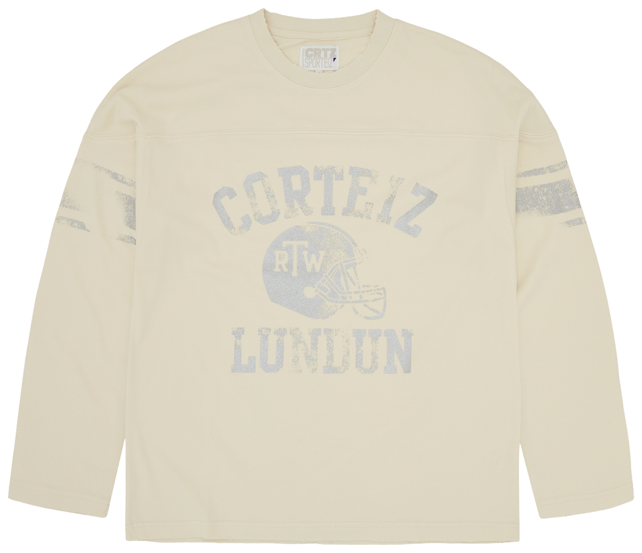 Corteiz Gridiron Long-Sleeve Cream