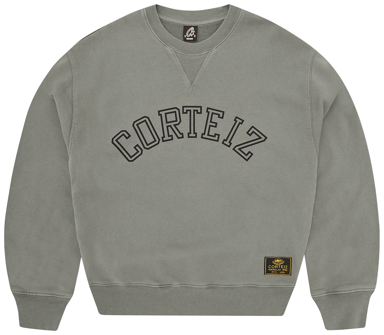 Corteiz Guerillaz Arch Crewneck Olive