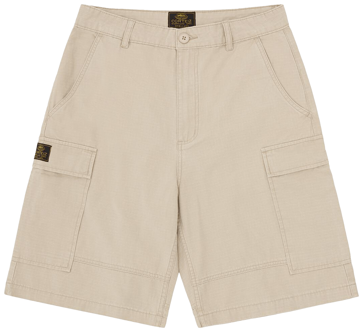 Corteiz Guerillaz Cargo Short Tan