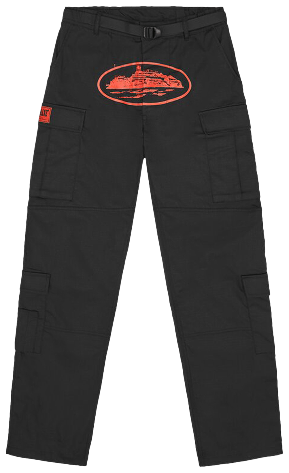 Corteiz Guerillaz Cargos Black/Red