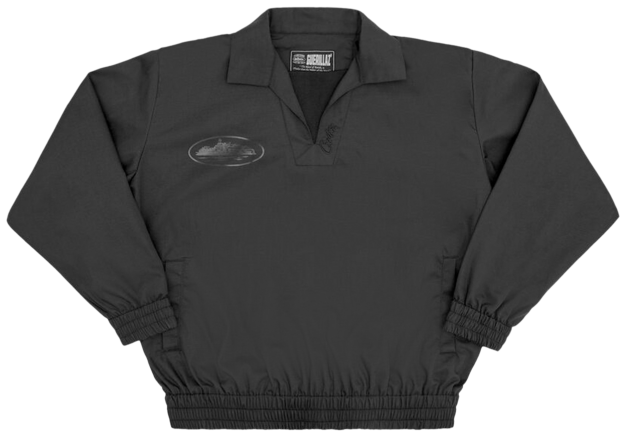 Corteiz Guerillaz Drill Top Triple Black
