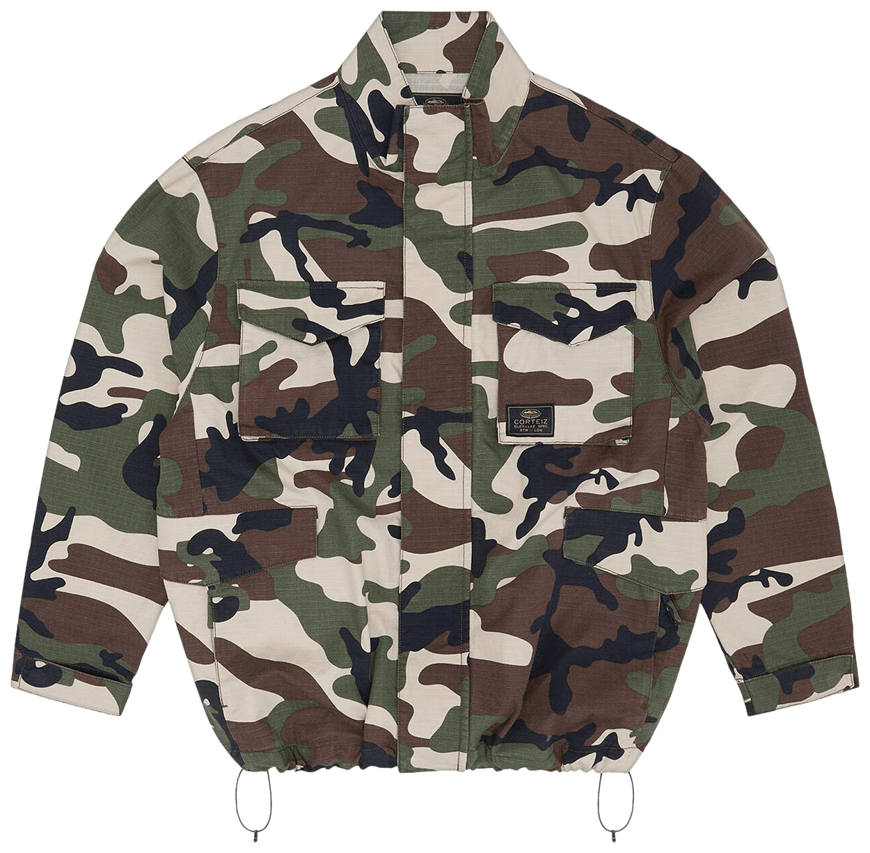 Corteiz Guerillaz Field Jacket Woodland Camo