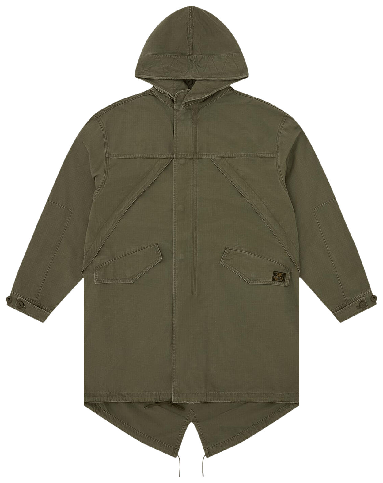 Corteiz Guerillaz Fishtail Parka Olive