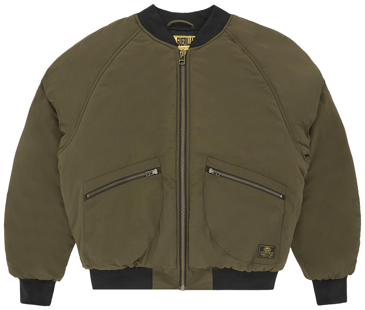Corteiz Guerillaz Heavy Duty Bomber Olive