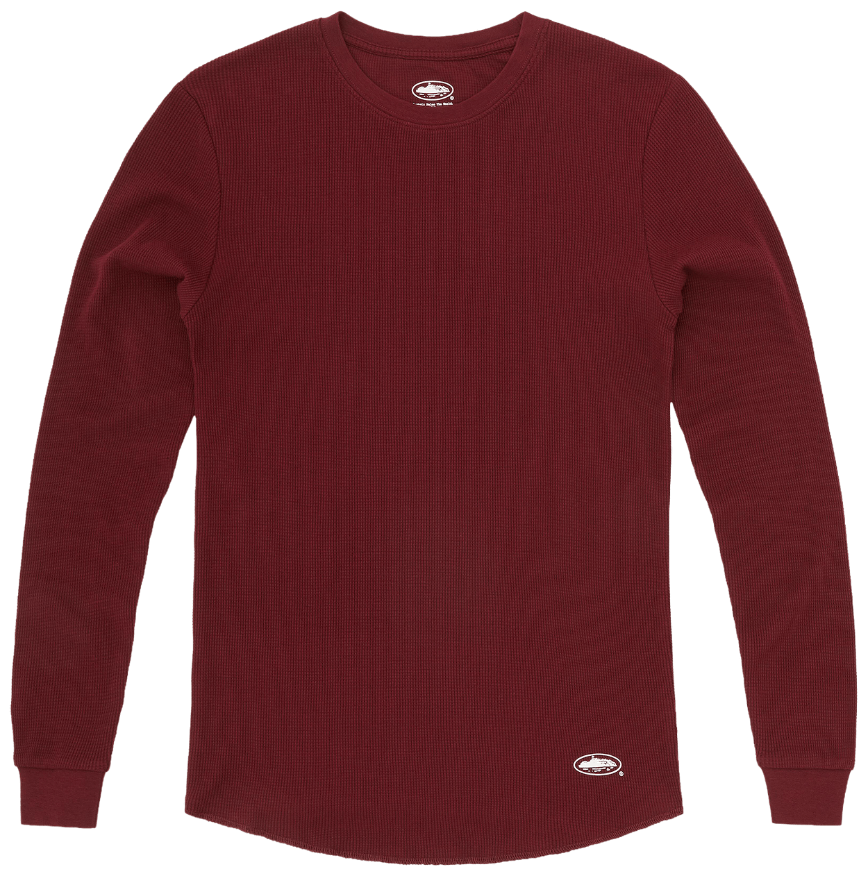 Corteiz Guerillaz Thermal Long-Sleeve Tee Burgundy