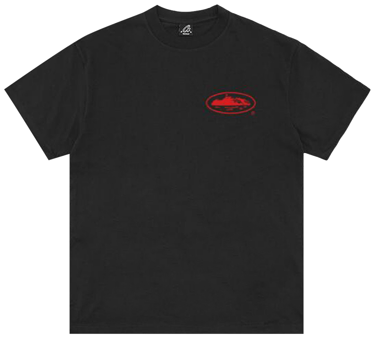 Corteiz Halftone Island Tee New Blank Black/Red