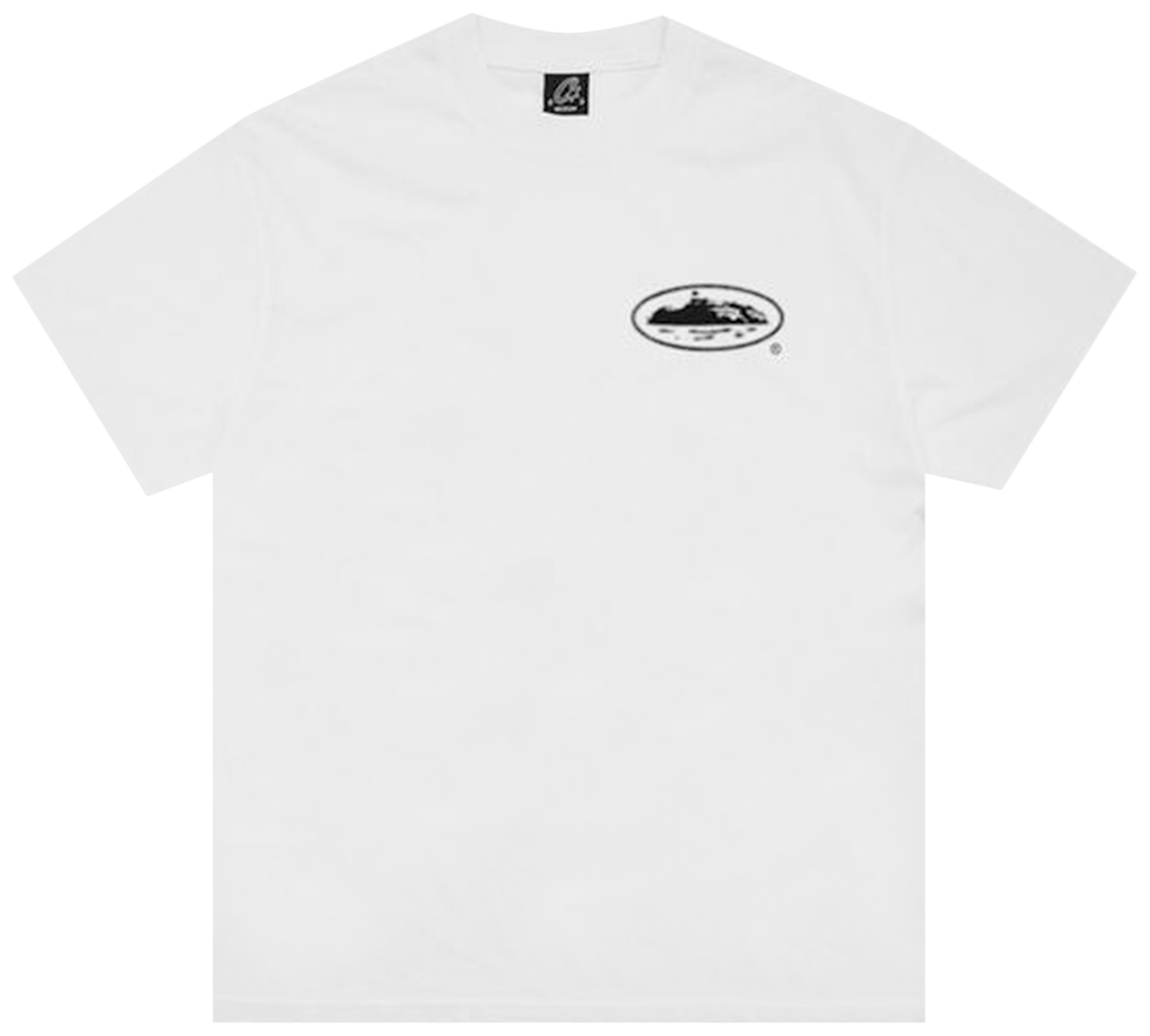 Corteiz Halftone Island Tee New Blank White/Black