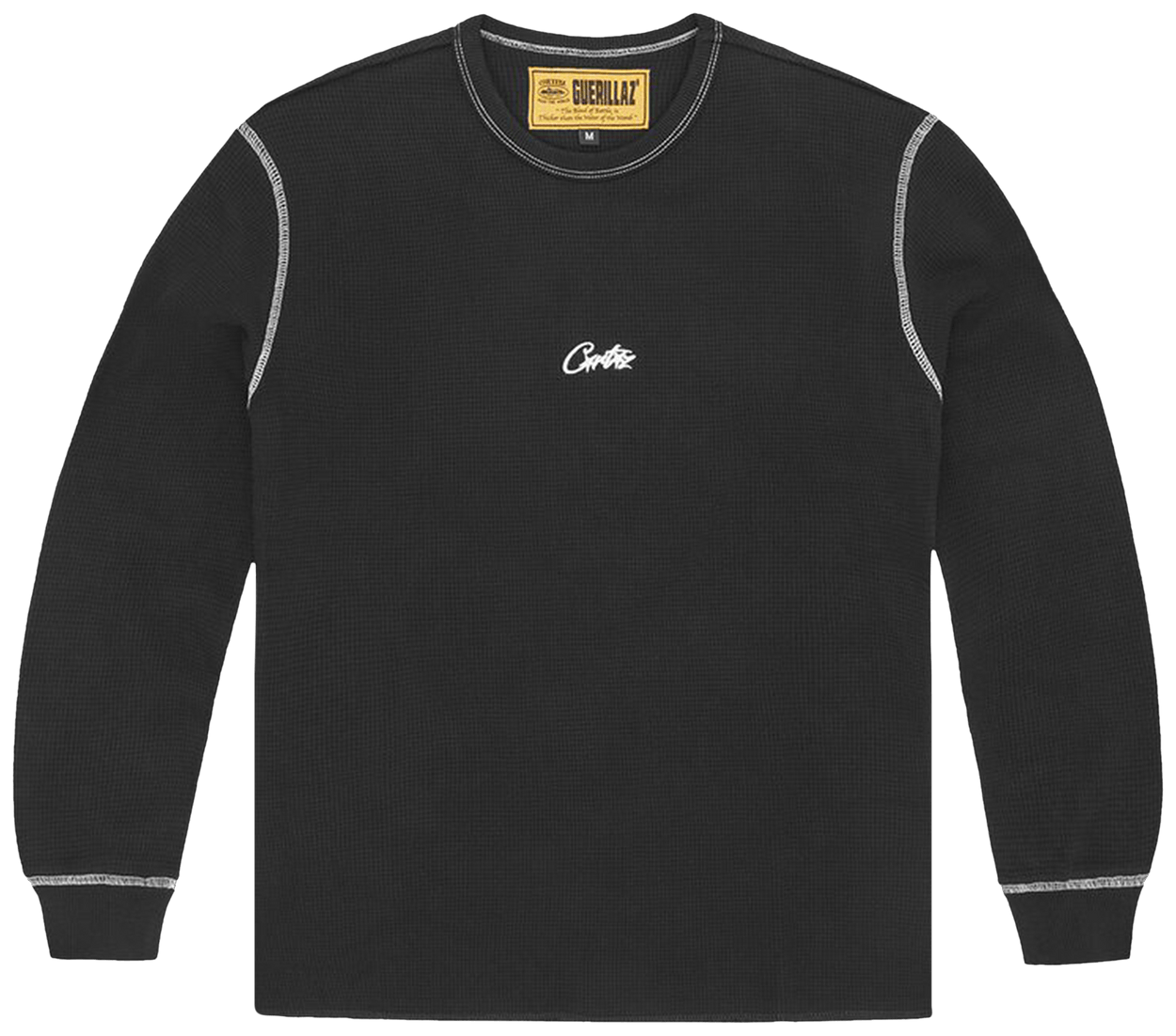 Corteiz Heavyweight Waffle Long-Sleeve Black