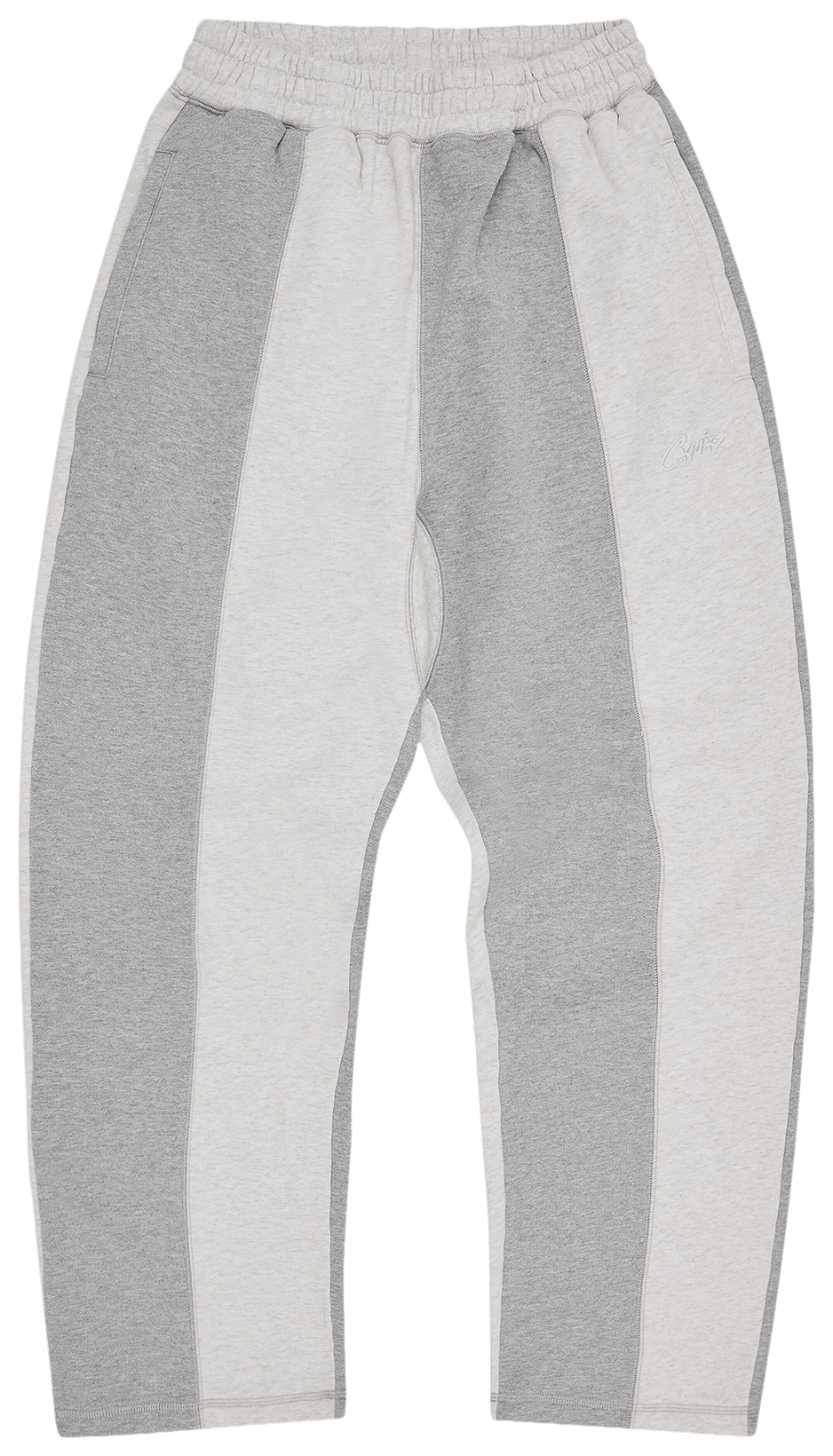 Corteiz Hmp Contrast Panel Open Hem Sweatpant Heather Grey