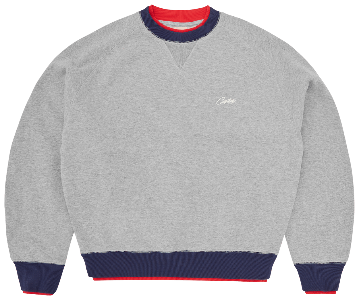 Corteiz Hmp Double Up Crewneck Heather Grey